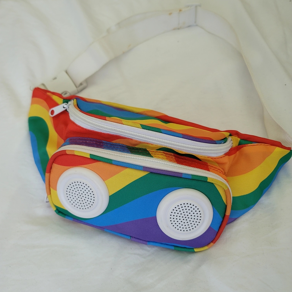 Rainbow Portable Speaker Fanny Pack